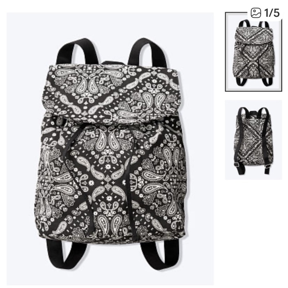 Victoria's Secret PINK Paisley Drawstring Backpack